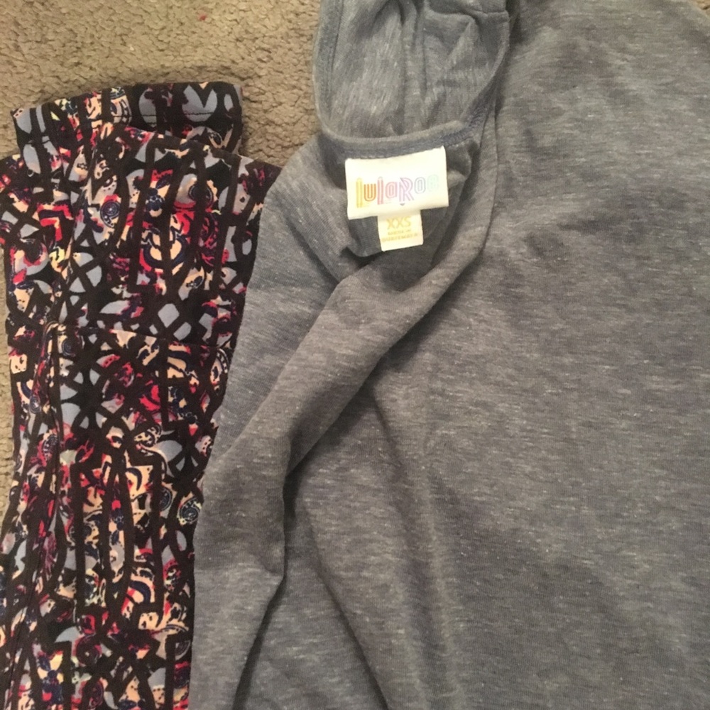 Lularoe OS leggings and XXs Irma